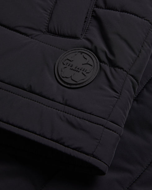 <P>Funnel Neck Quilted  Nylon Jacket</P>